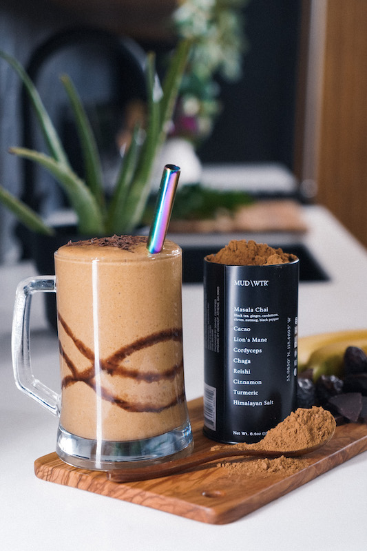 MUD\WTR’s :rise Cacao Iced Latte