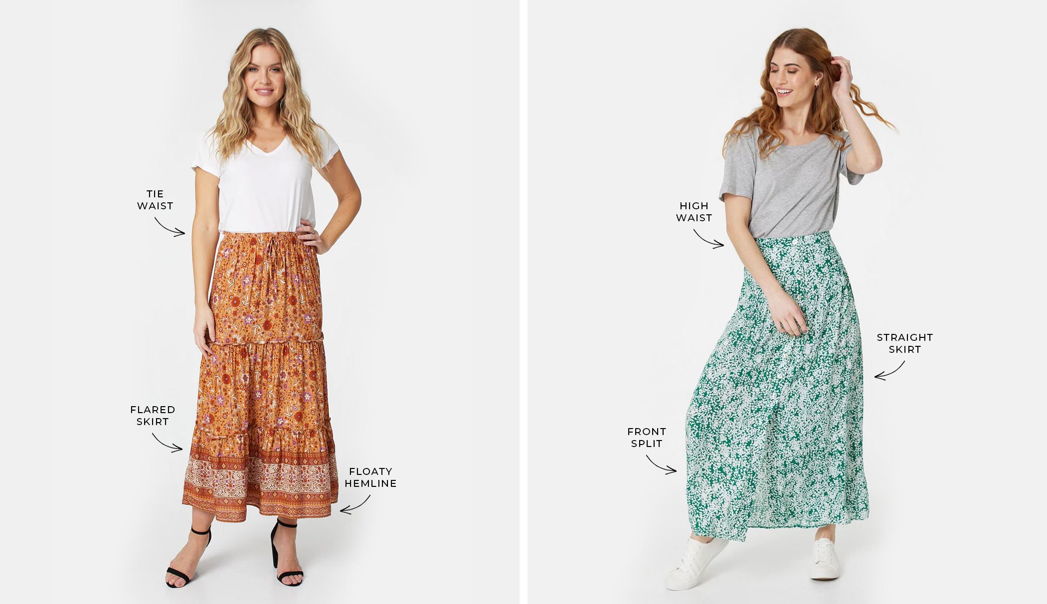 Long maxi outlet skirts for sale