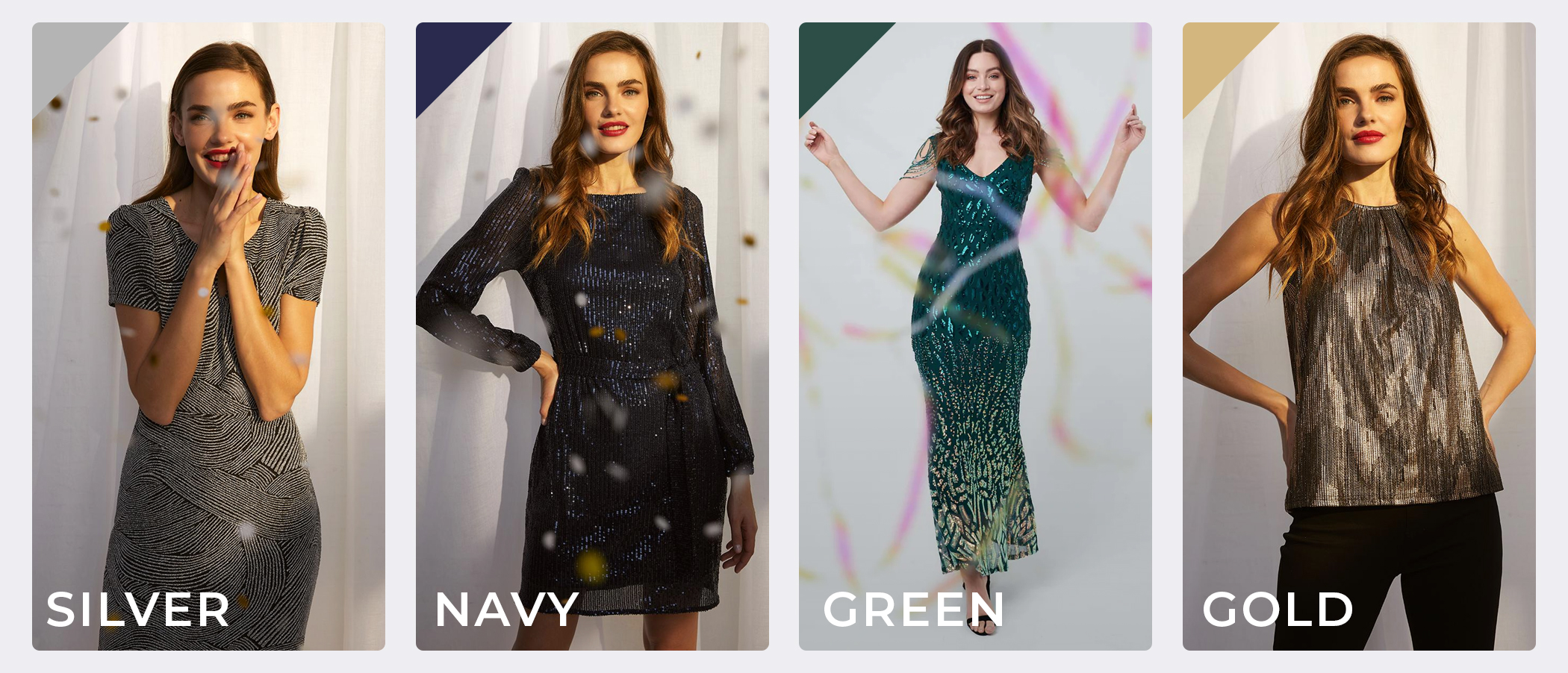 The meanings behind colours:silver, navy, green and gold