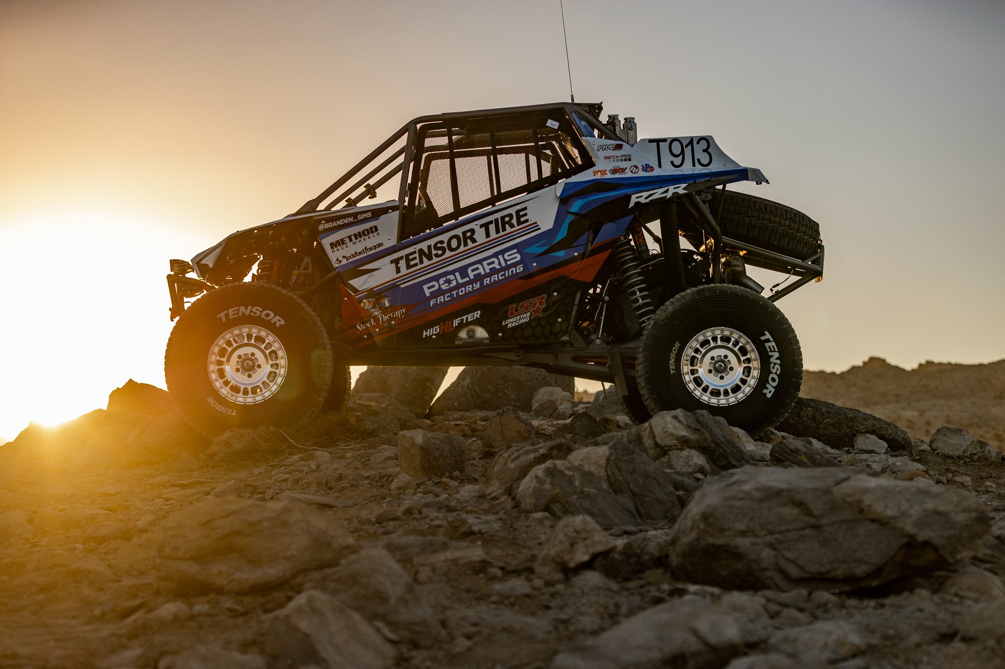 Branden Sims' Polaris RZR Turbo R race UTV offroad on Method Race Wheels 412 Forged Beadlock wheels.