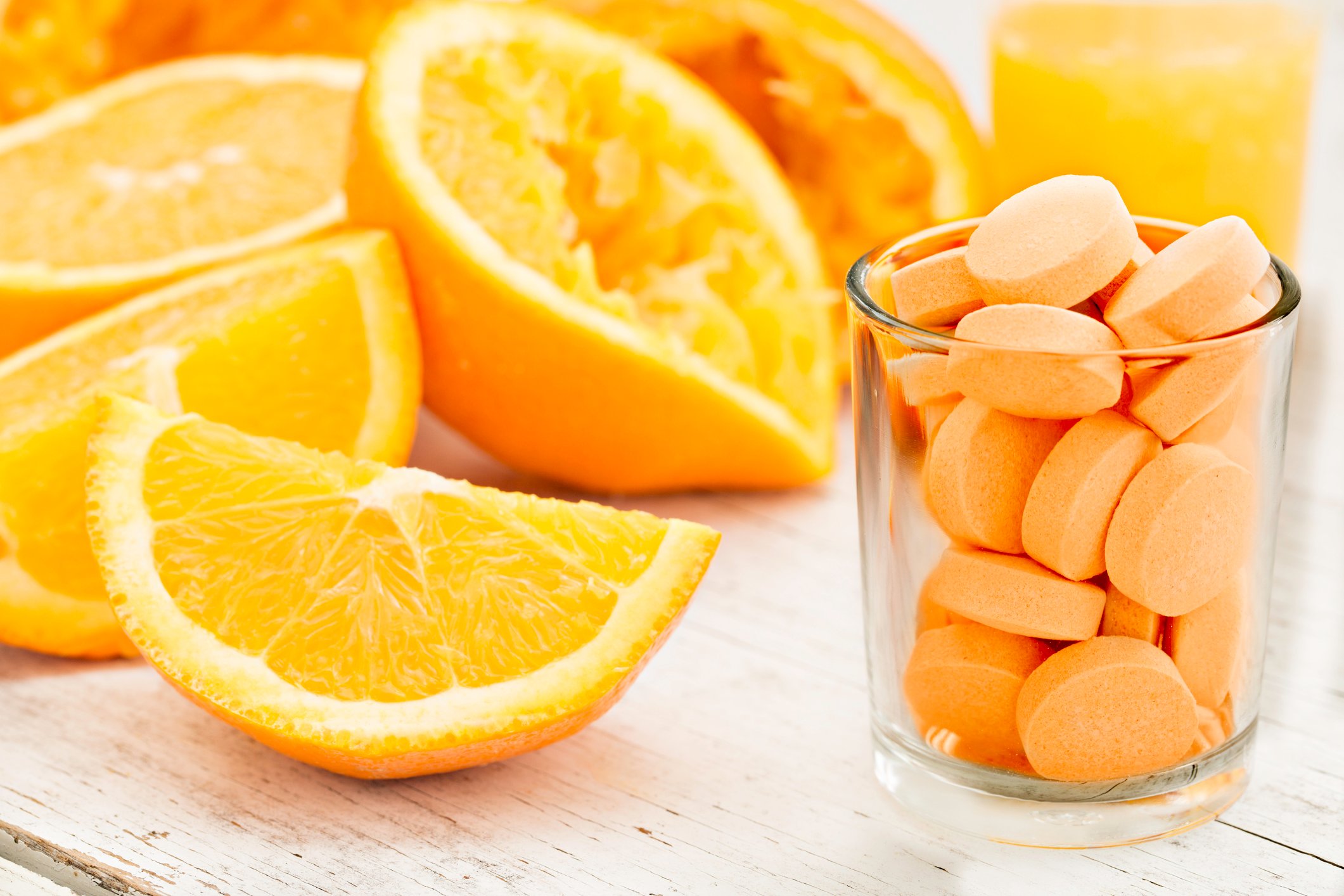 vitamin C supplements and orange