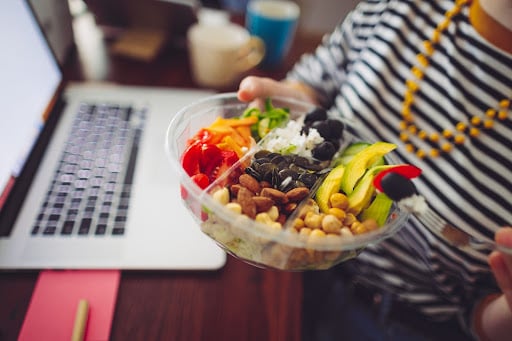 An assortment of colourful, healthy pregnancy snacks ready for grazing.