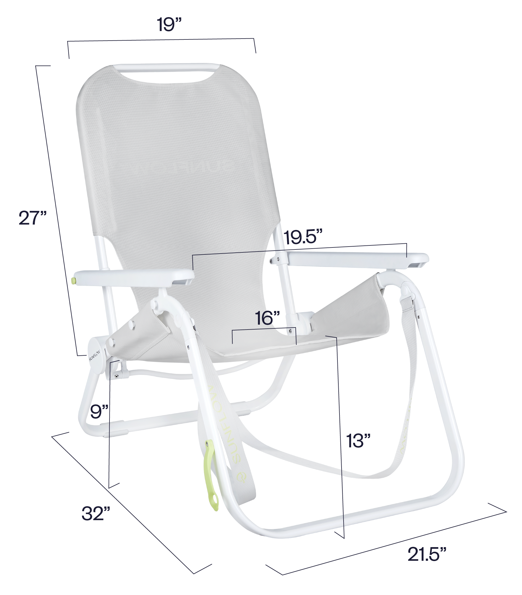 The Shore Thing Chair dimension measurements