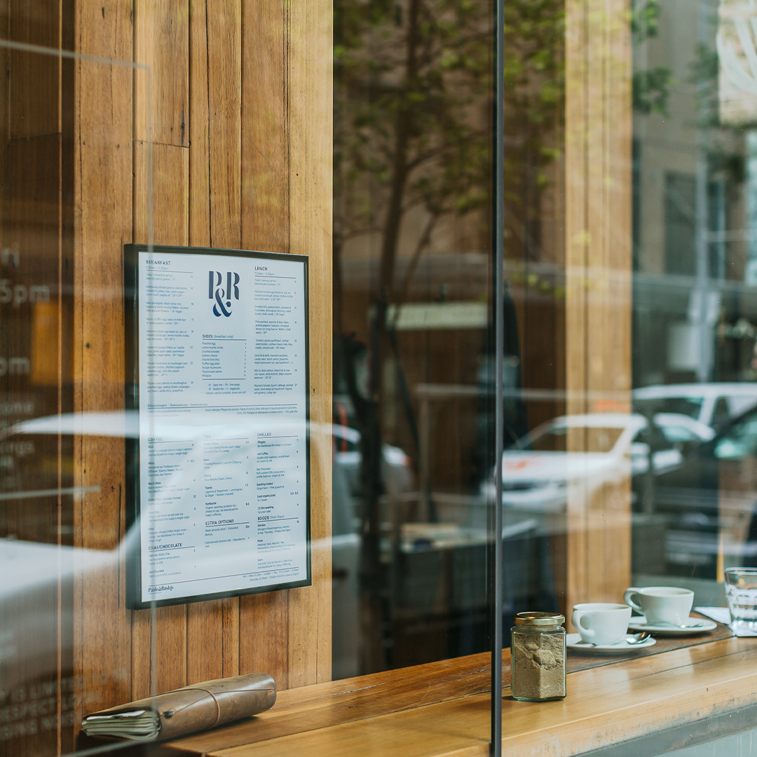 P&R cafe menu