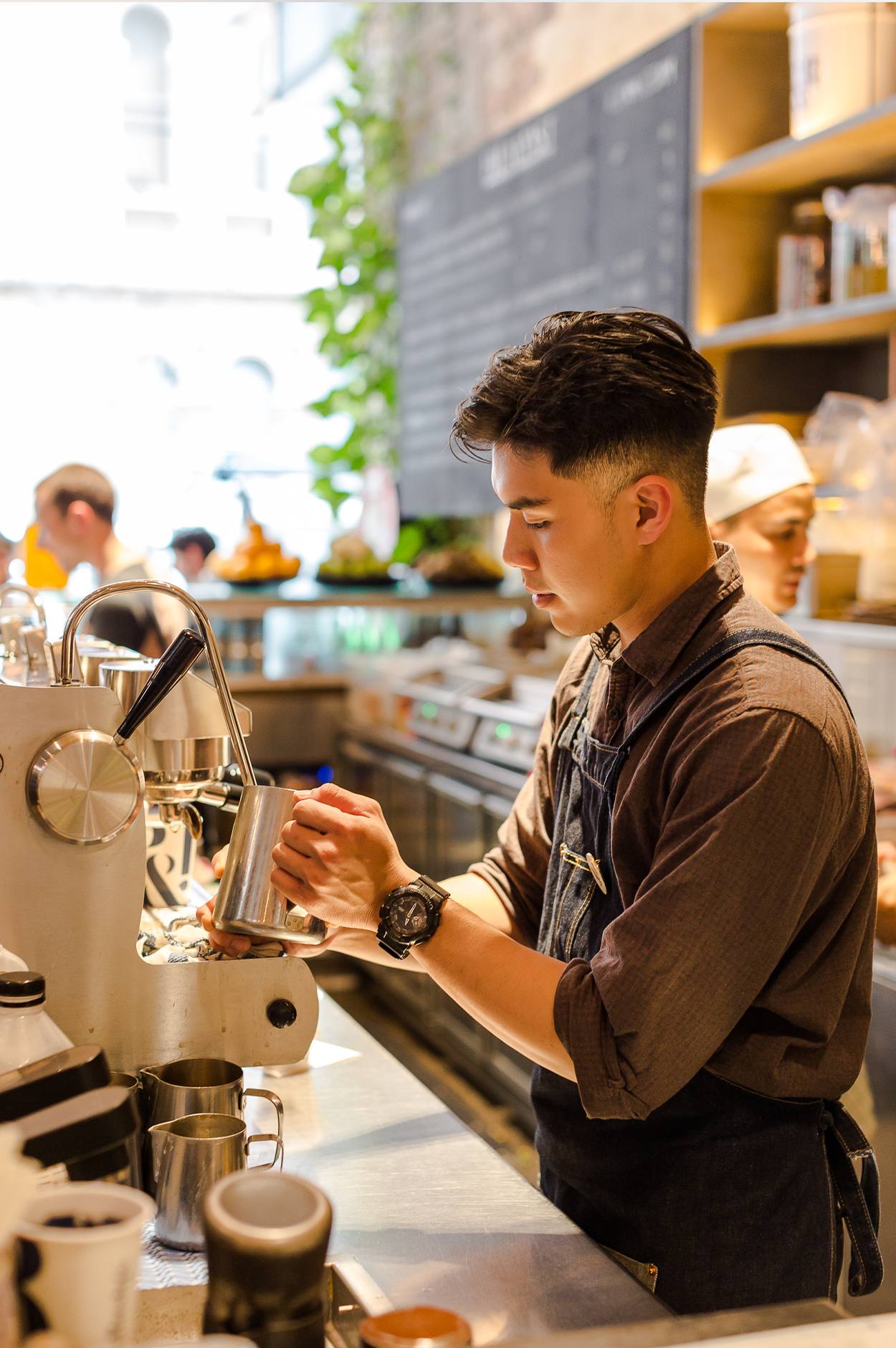 P&R staff preparing coffee