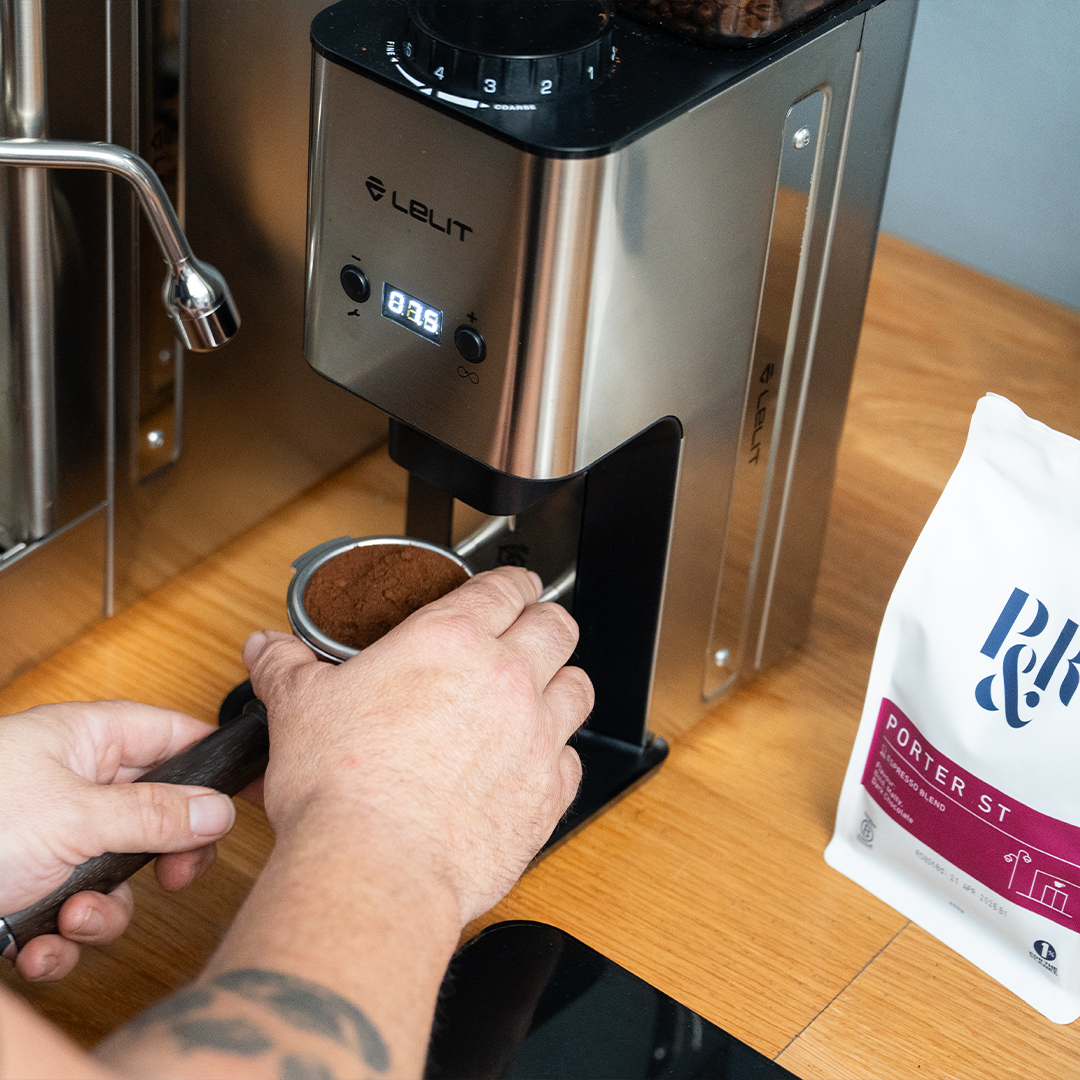 Lelit Grinder and P&R coffee
