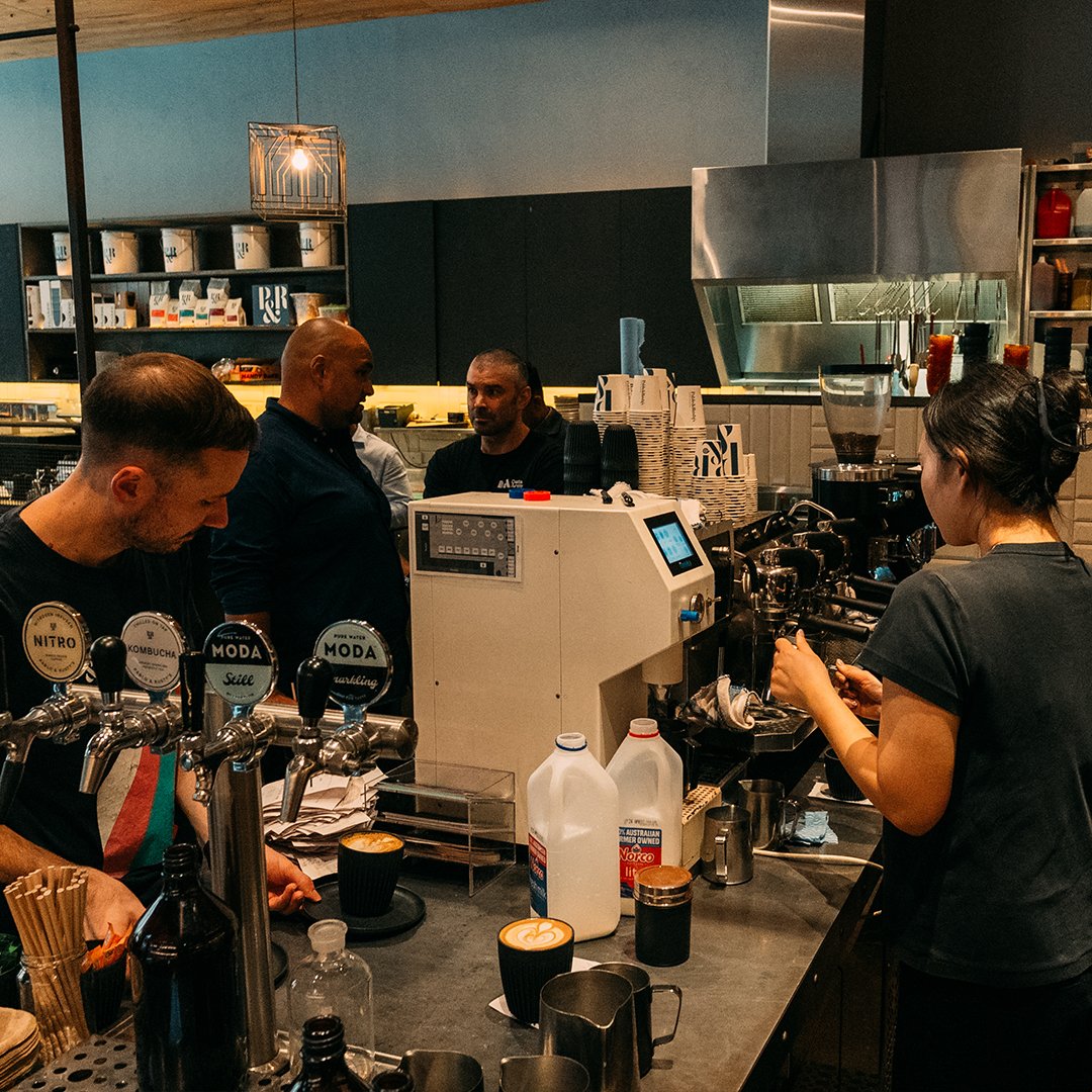 ordering coffee
