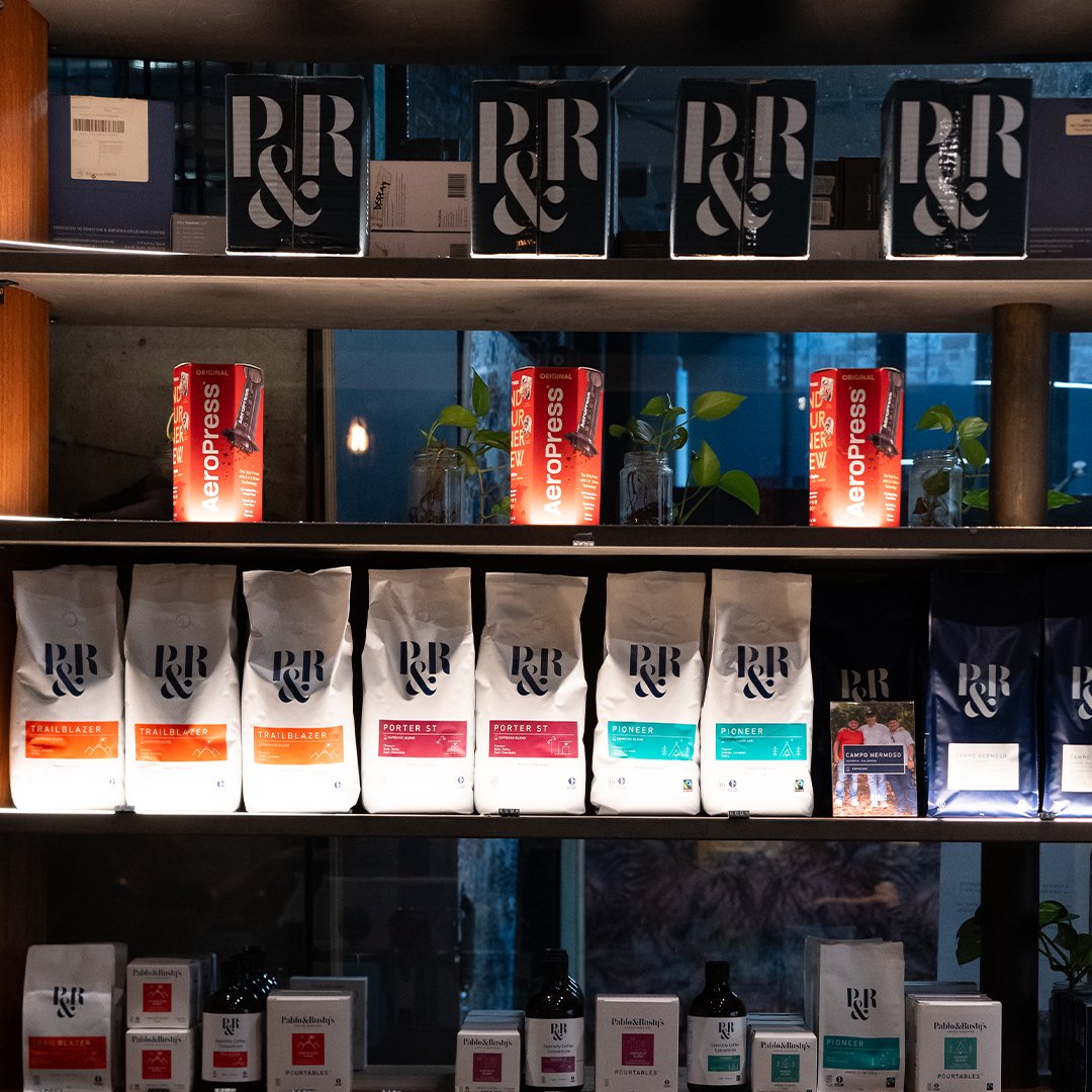 coffee on retail shelves