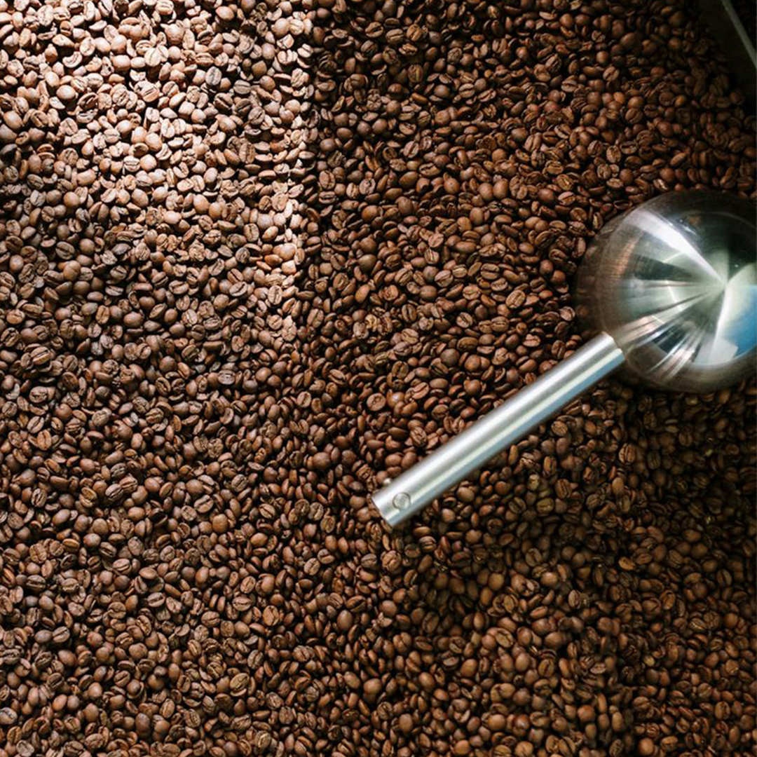 roasting coffee beans
