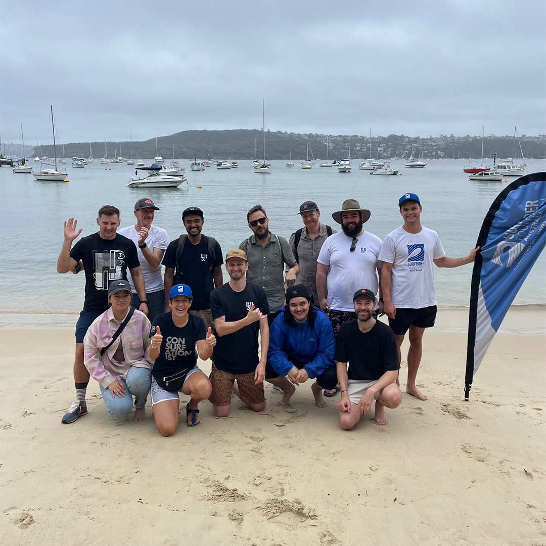 P&R Team joining the beach clean up with Surfrider Australia