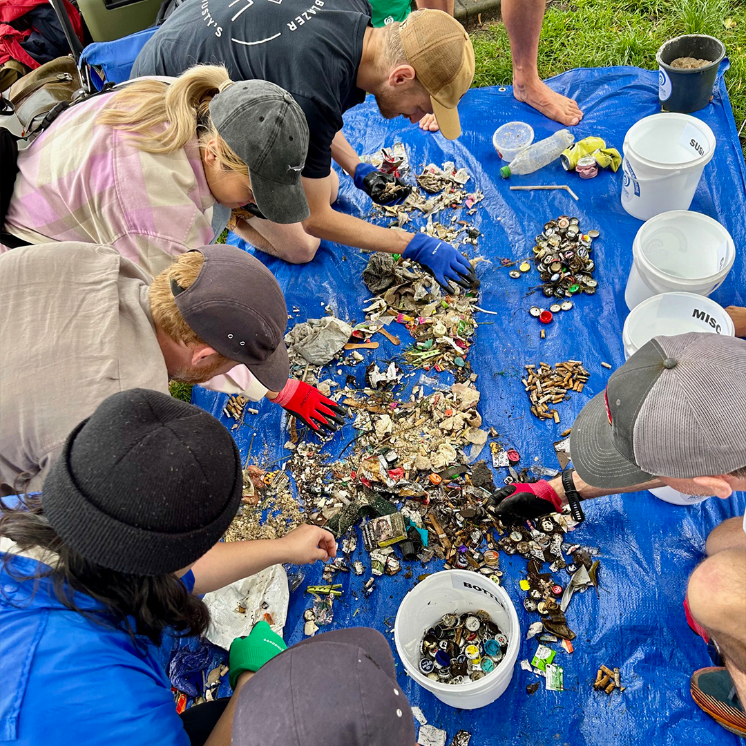 P&R Team joining the beach clean up with Surfrider Australia focusing on microplastics