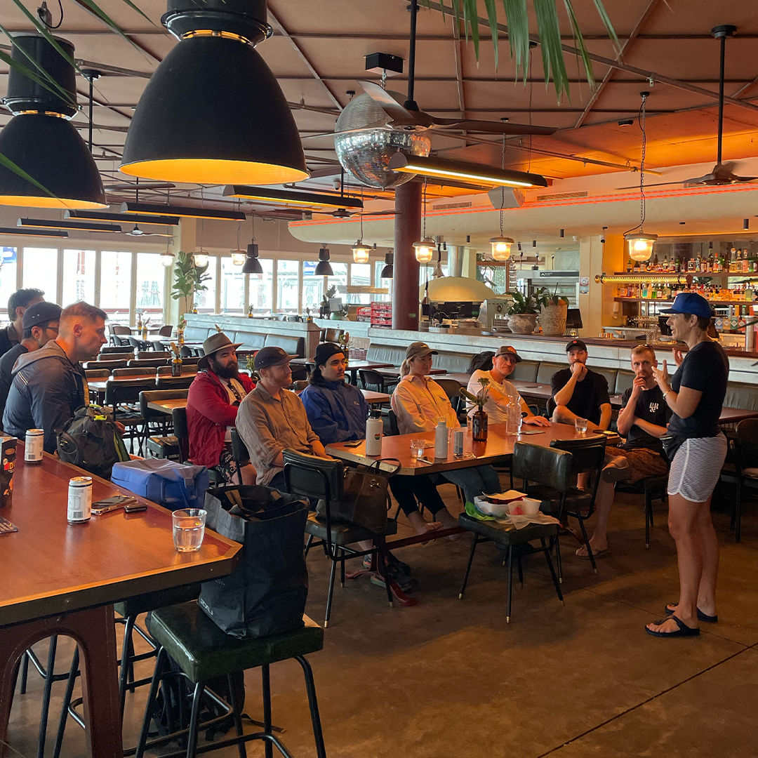 Orientation of Pablo & Rusty's Team joining Surfrider Australia in a beach clean up 