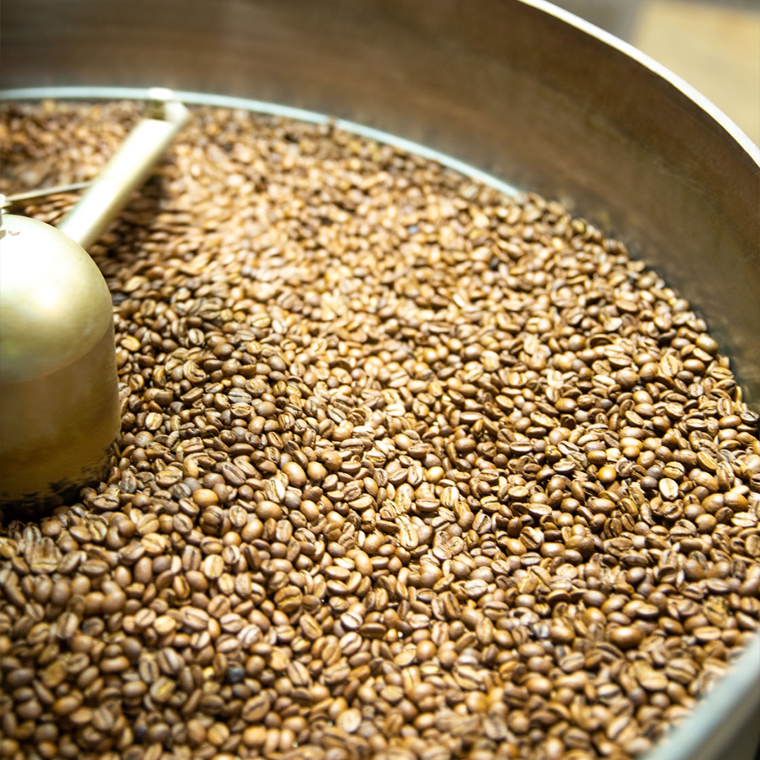 roasting coffee beans