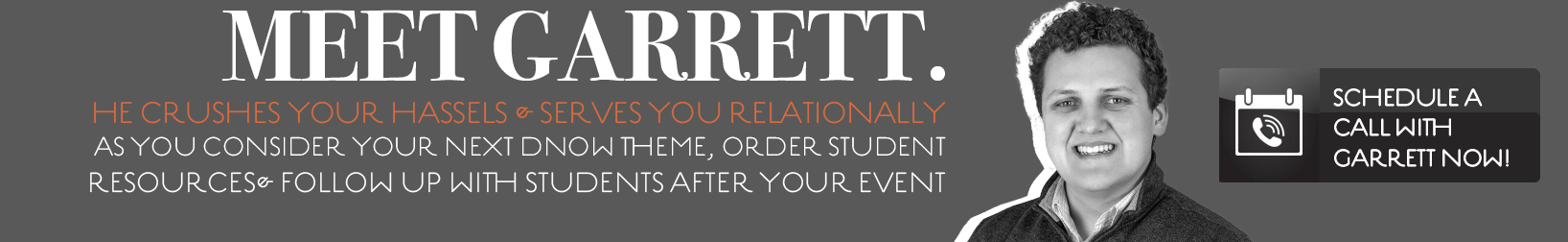 Schedule a call with Garrett to take about your youth ministry Bible study.