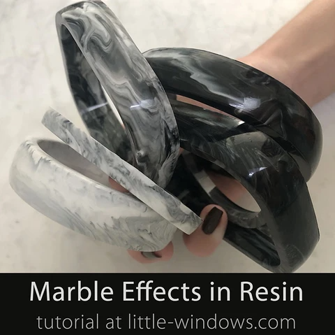 resin jewelry making stone effects marble cast bangle bracelets earrings