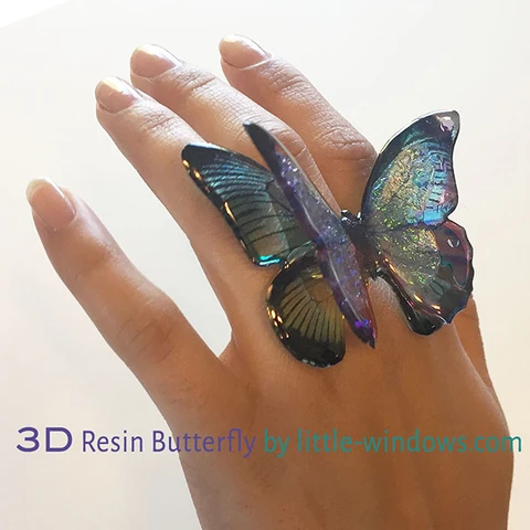 Butterfly in resin