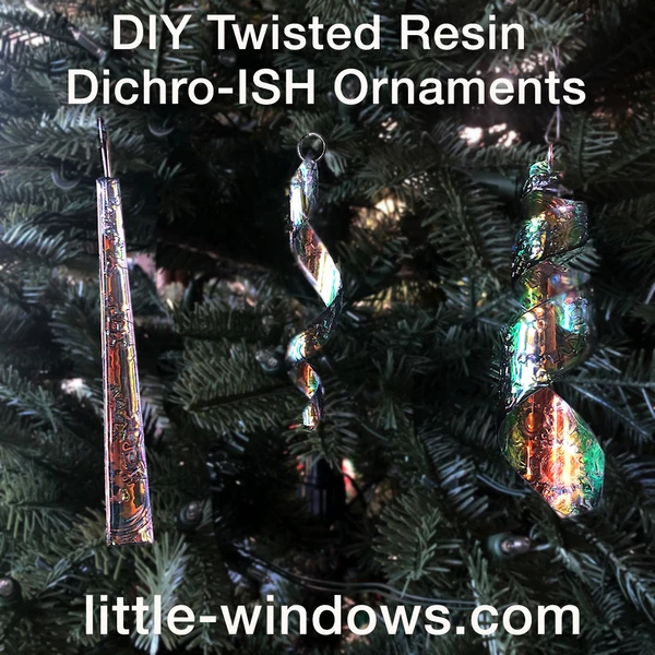 resin jewelry ornaments dichro jumbo twisted resin