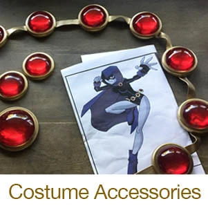 resin crafting cosplay accessories raven belt cabochon