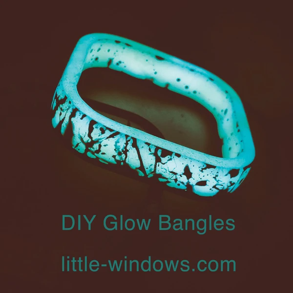 resin casting bangle bracelet mold glow in the dark