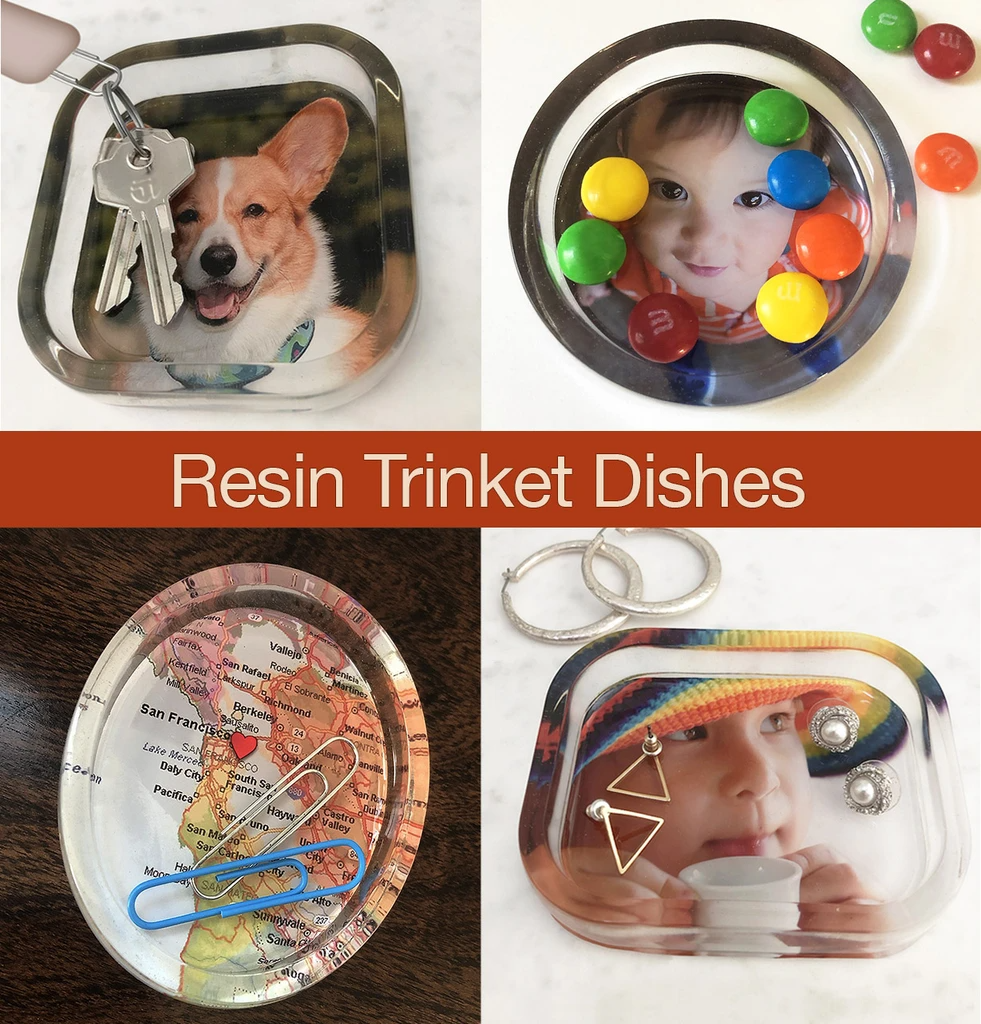 resin tutorial trinket dishes