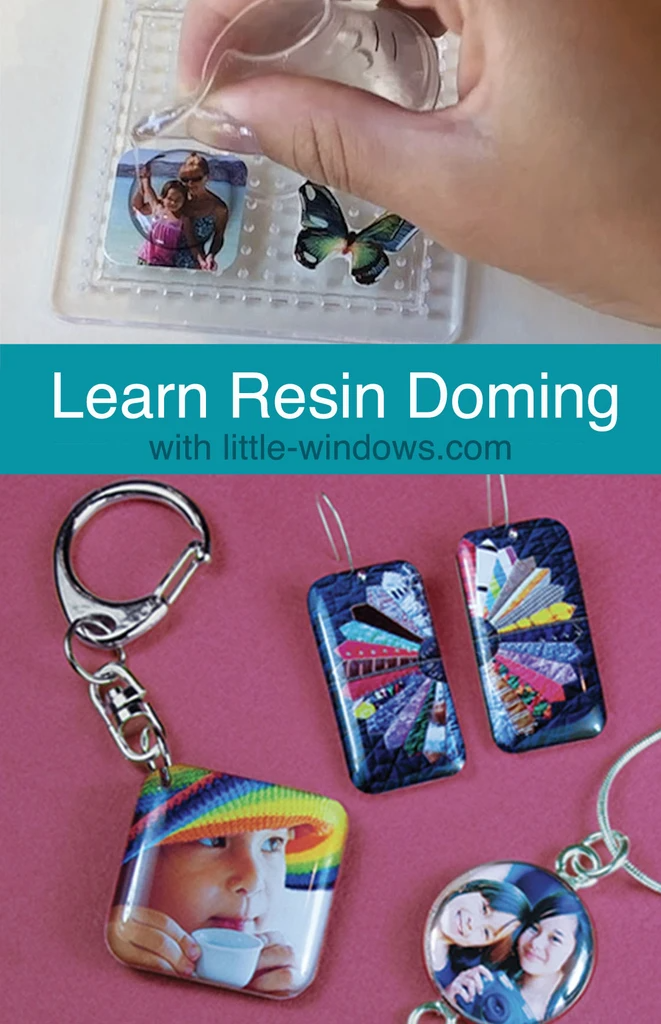 Resin Jewelry Making casting epoxy photo jewelry tutorial