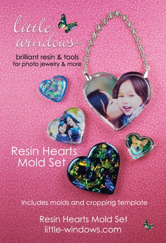 Make Resin Heart Castings for Jewelry and decoration – Little Windows  Brilliant Resin and Supplies