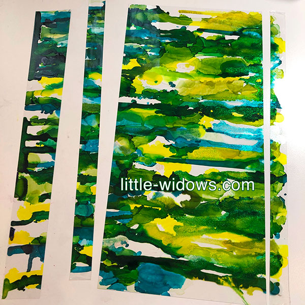 Layer Alcohol Inks and Photo Silhouettes in Resin – Little Windows
