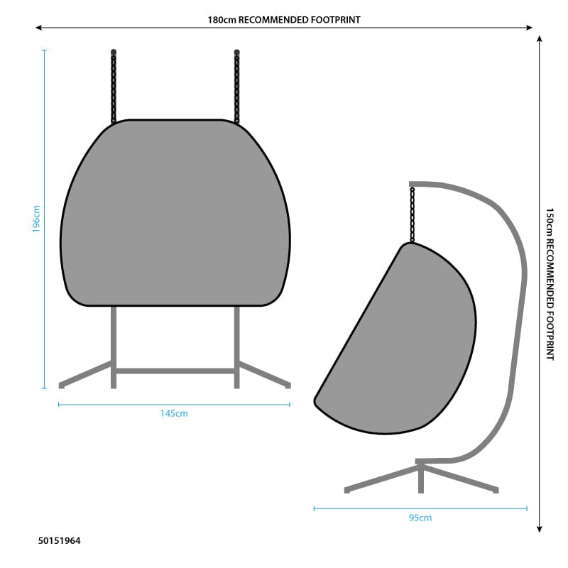 Eleanor double egg chair Clearance