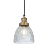 Brooklyn Glass Cone Pendant - 7 Inch | Lighting