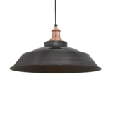 Brooklyn Step Pendant - 16 Inch - Pewter - Copper Holder