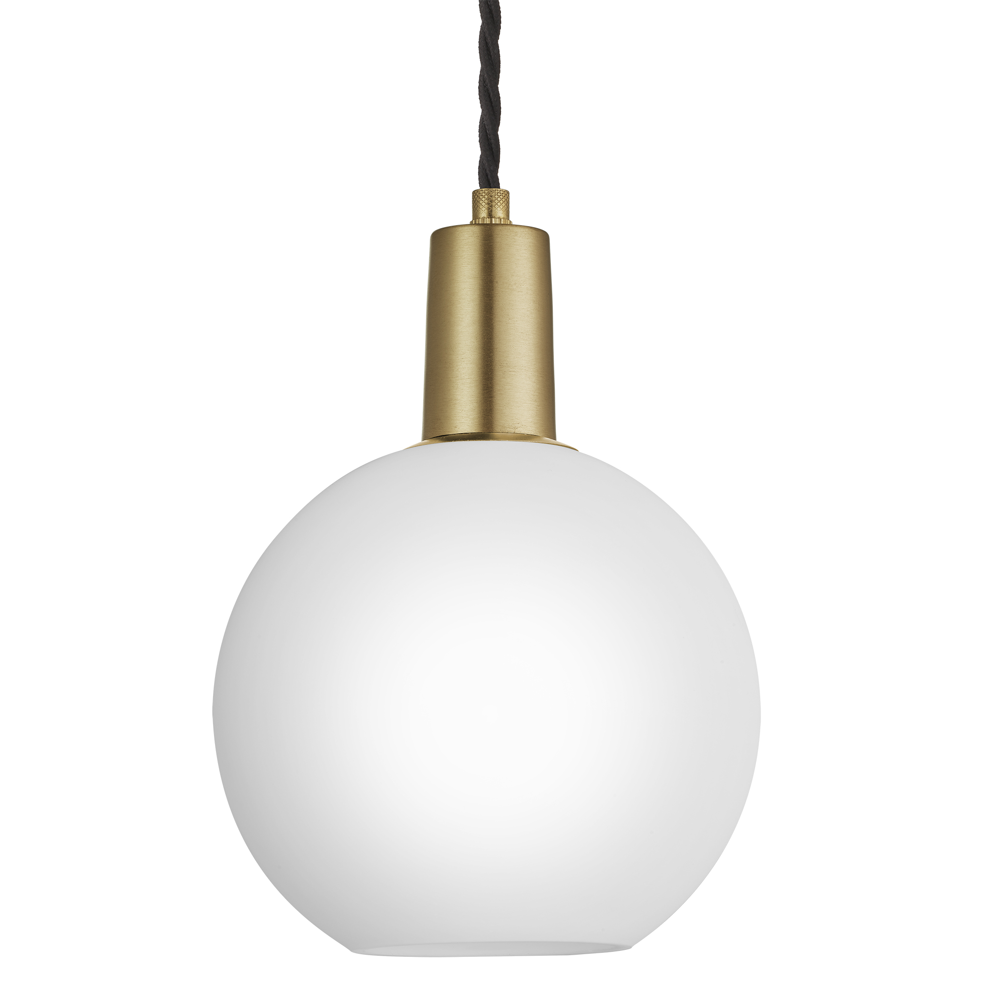 Sleek Opal Glass Globe Pendant Light 7 Inch