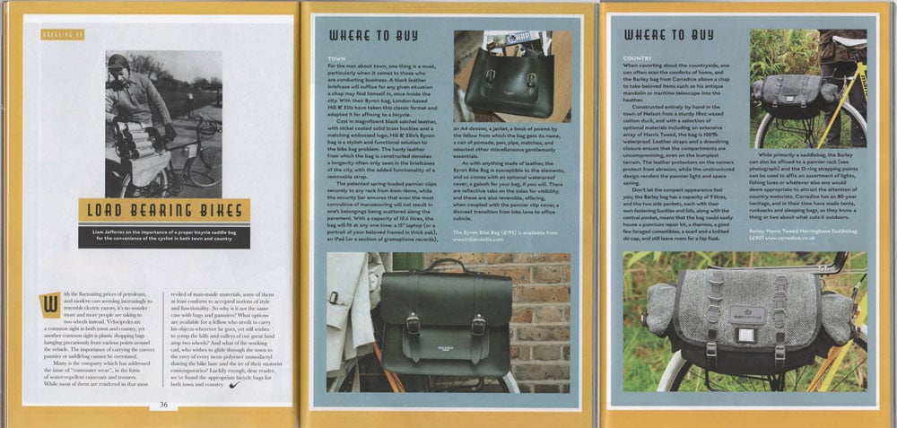 The Chap Bike Bag Article