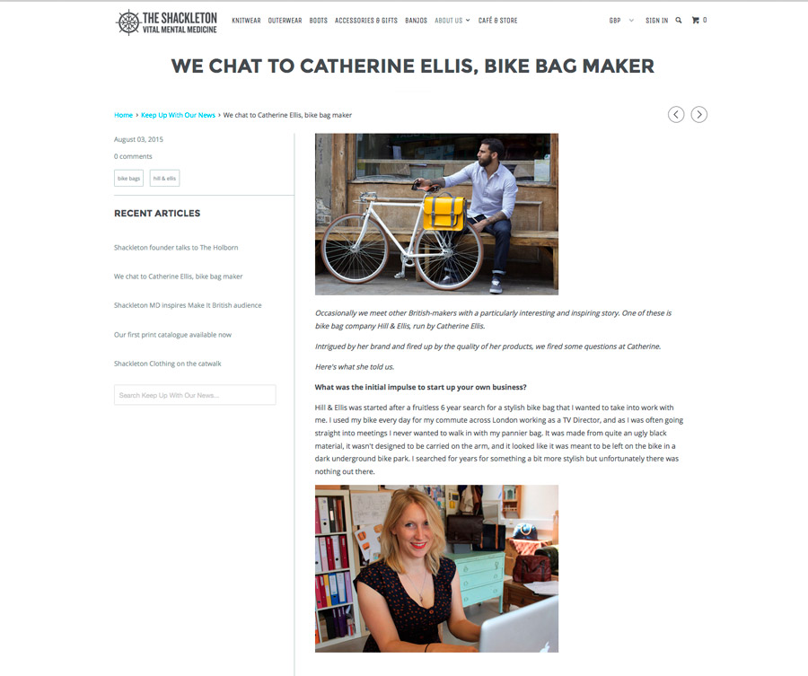 The Shackleton Hill and Ellis