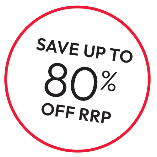 Save up to 80% OFF RRP