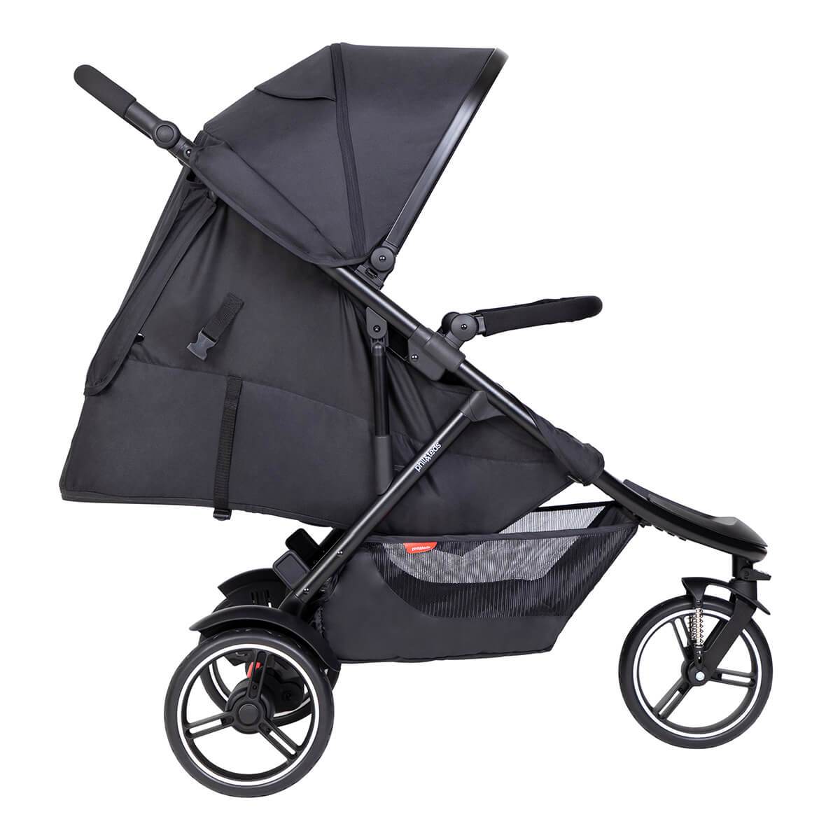 dot™ pram lie flat mode side view