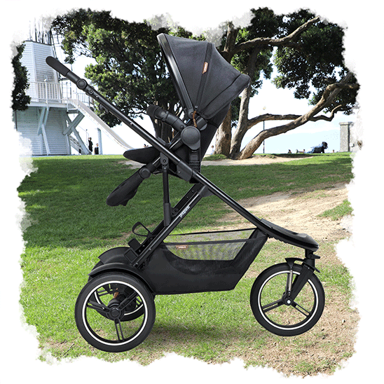 animation of innovative toddler seat positions for inline pram with second seat for one or two kids - philandteds inline dash™