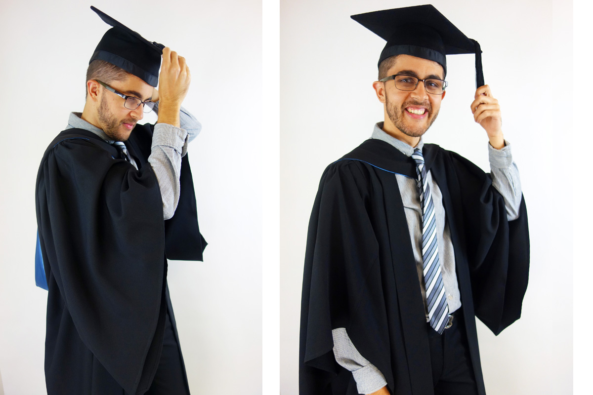 Buy Individual Hire of Master Graduation Gown Set Online at George H ...