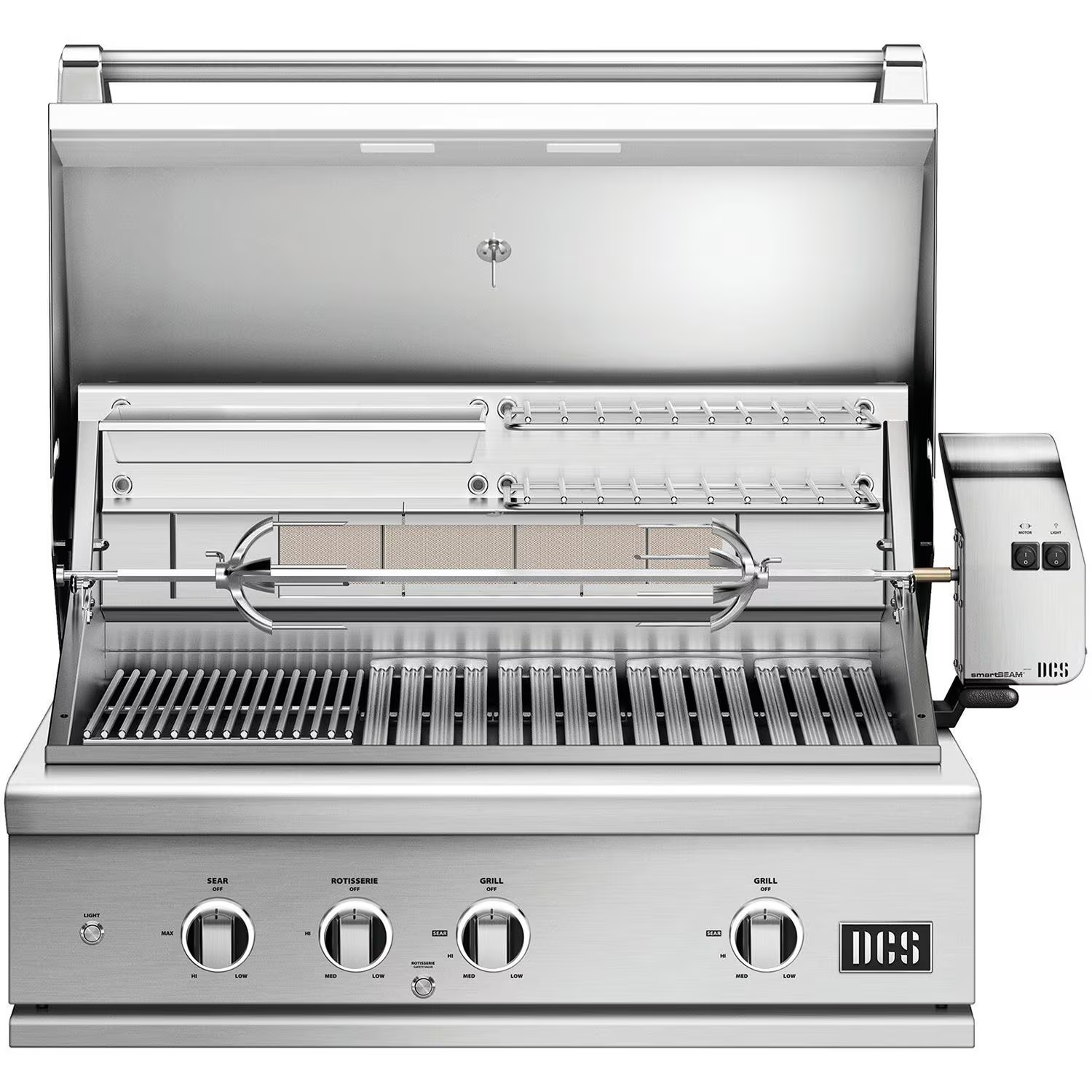 DCS Series 9 36-Inch Built-In Natural Gas Grill With Rotisserie & Infrared Burner - BE1-36RCI-N