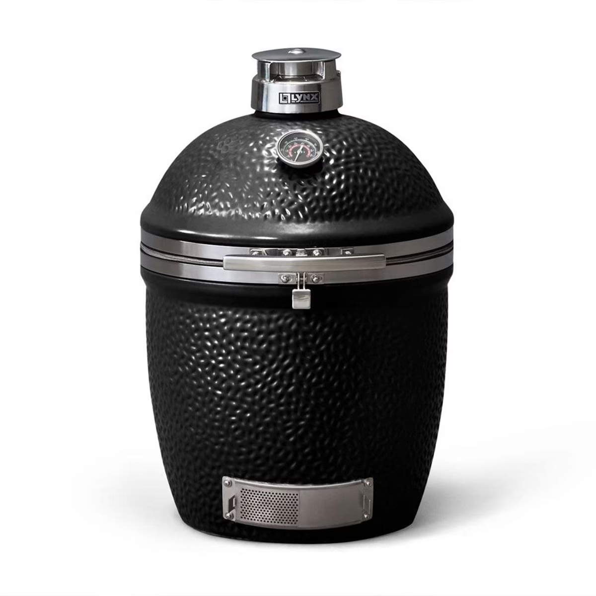 Lynx LCGRBK 18 Inch Built-In Ceramic Kamado Charcoal Grill - Black - Display - White Background