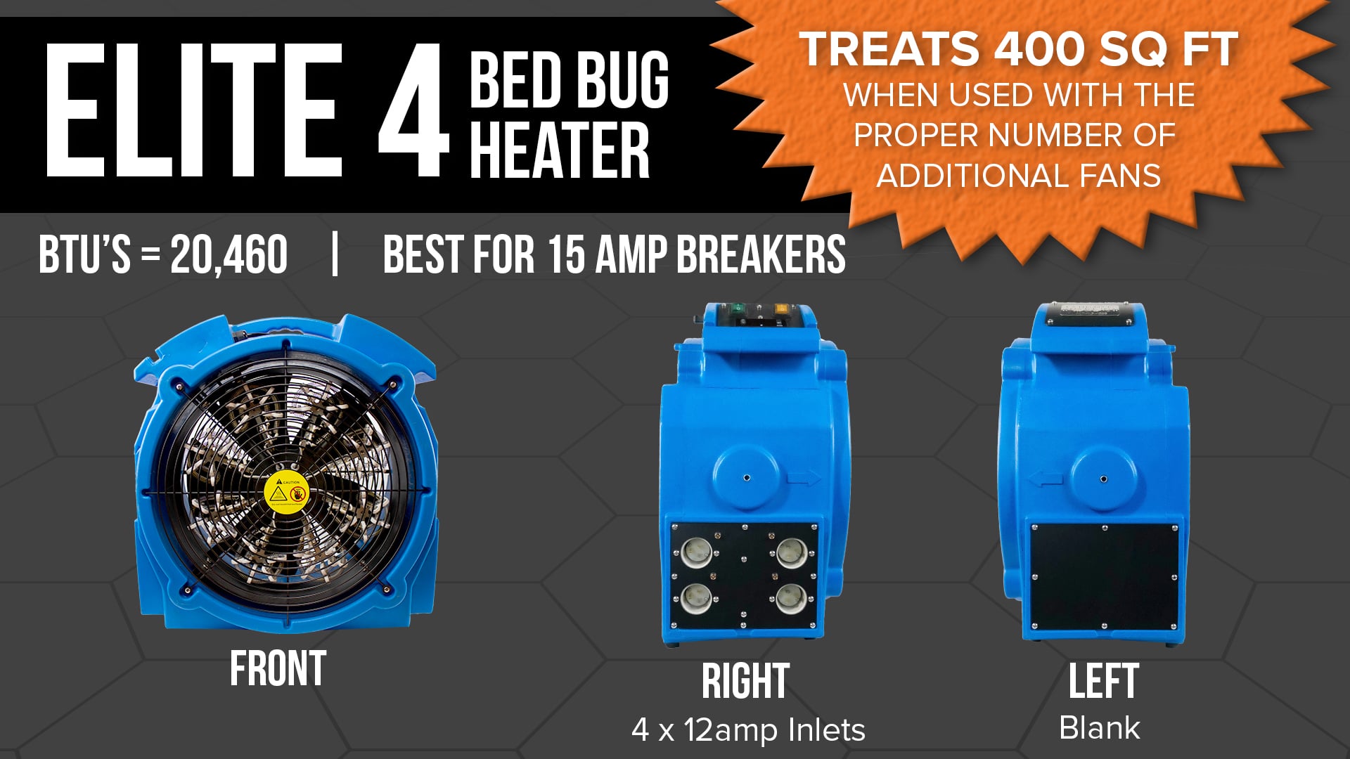 Elite 4 Eliminator Bed Bug Heater Convectex Bed Bug Heaters