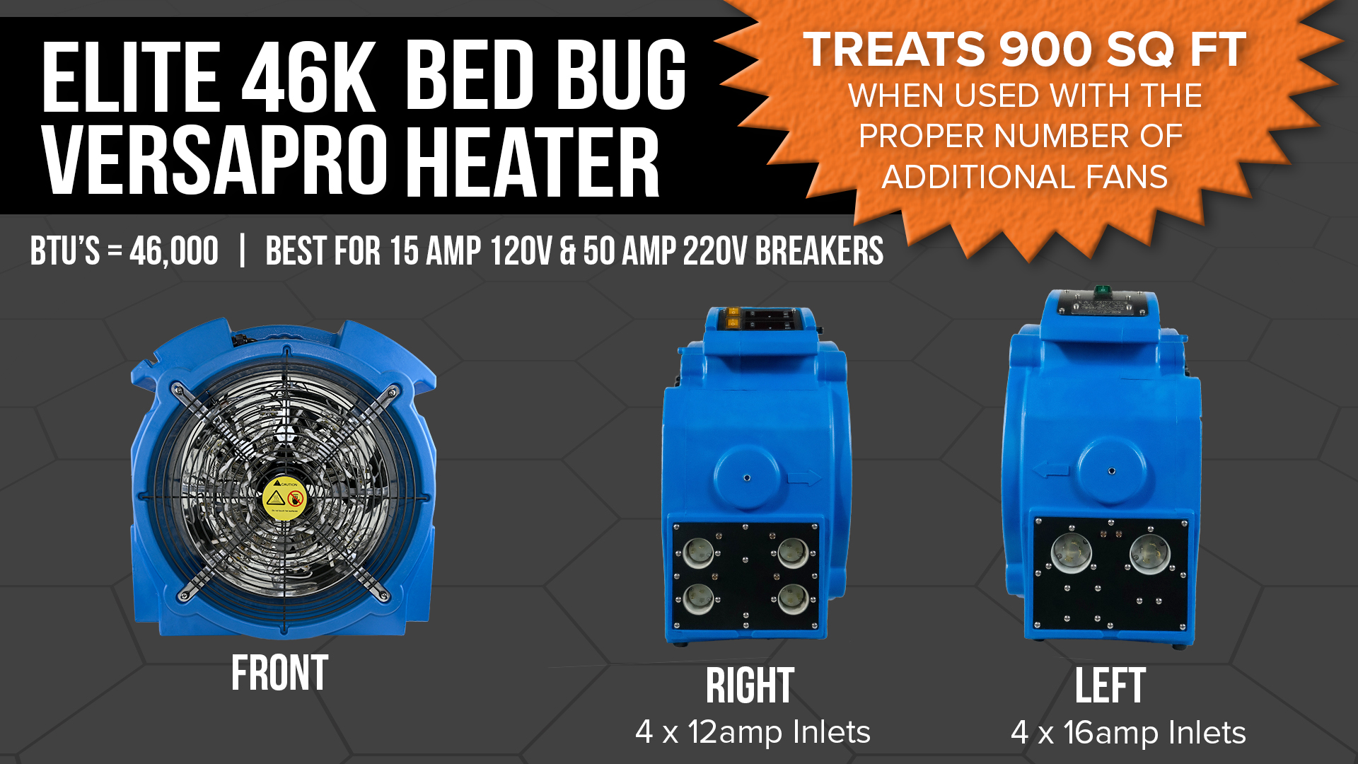Elite 46K Versapro Bed Bug Heater Convectex Bed Bug Heat Equipment