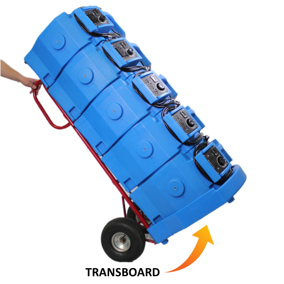 Tranport fans and heaters using the transboard