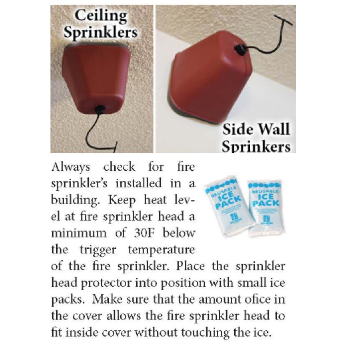 Sprinkler Cover Directions