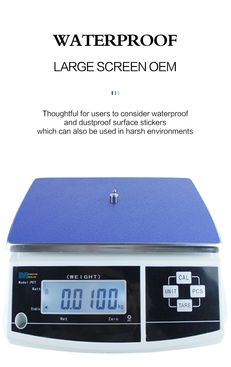 Balanza de peso y contadora digital de alta precisión. 1gr - 30kg.