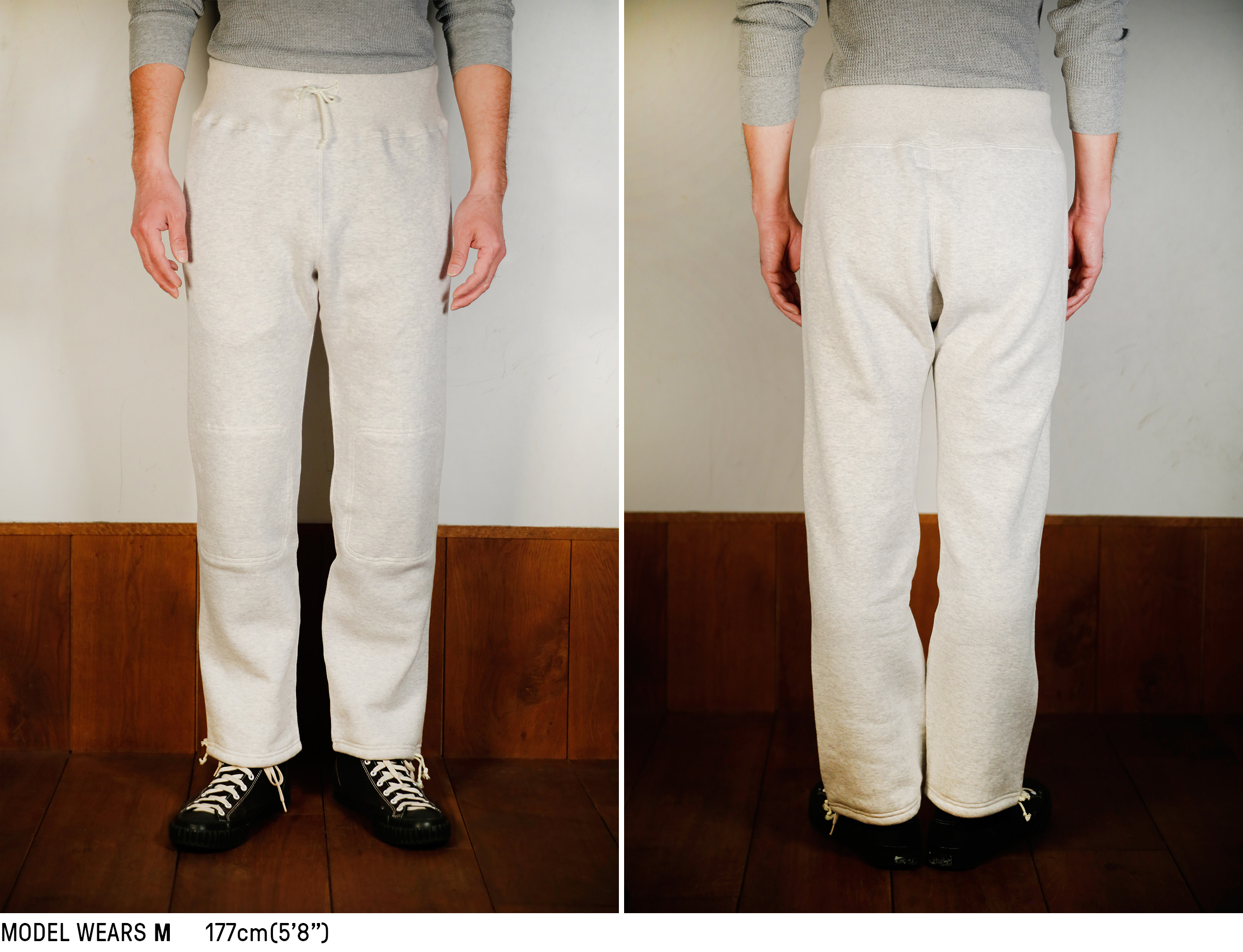 Horizontal Rib Sweatpant in Cream