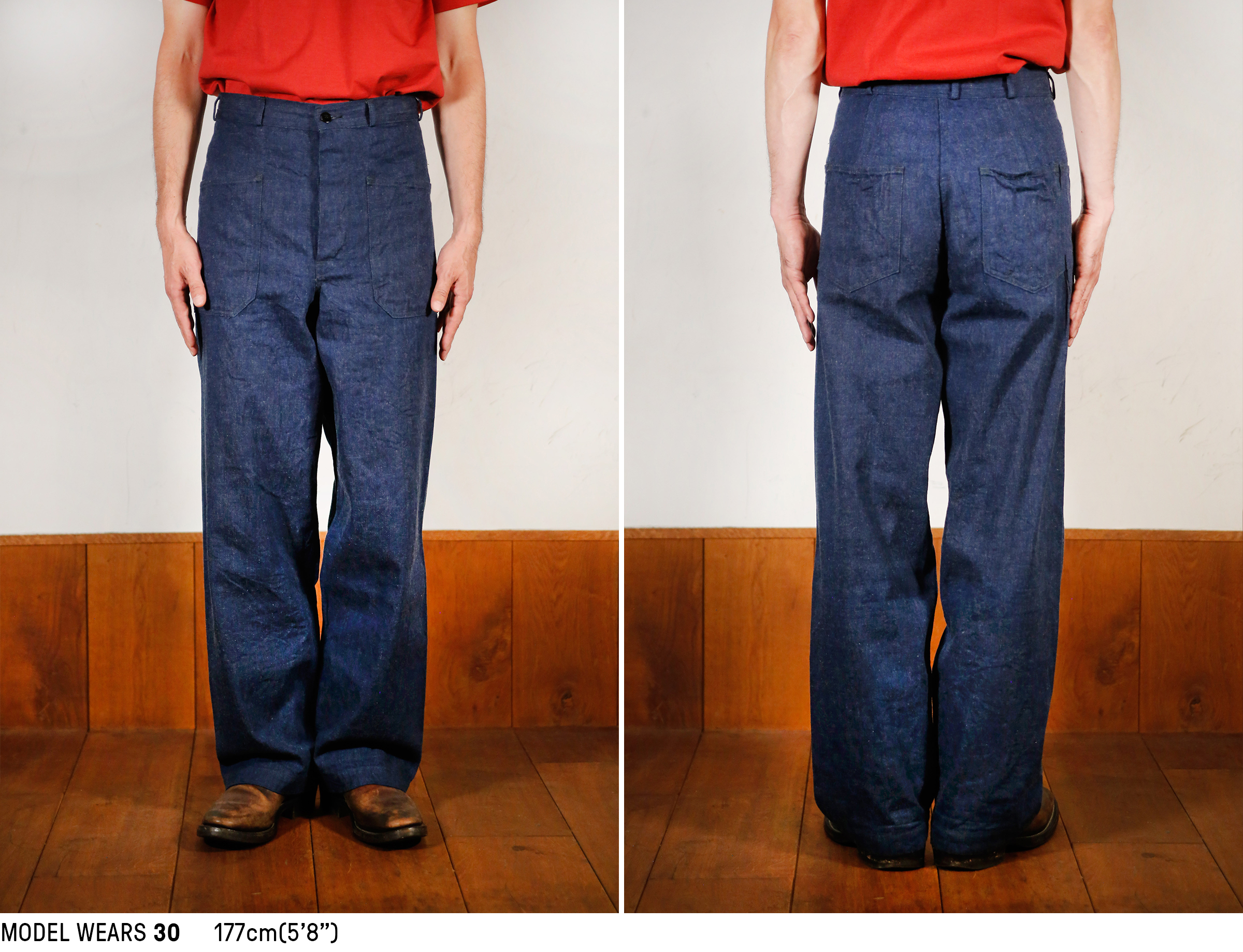 U.S. NAVY DENIM DUNGAREE TROUSERS – The Real McCoy's