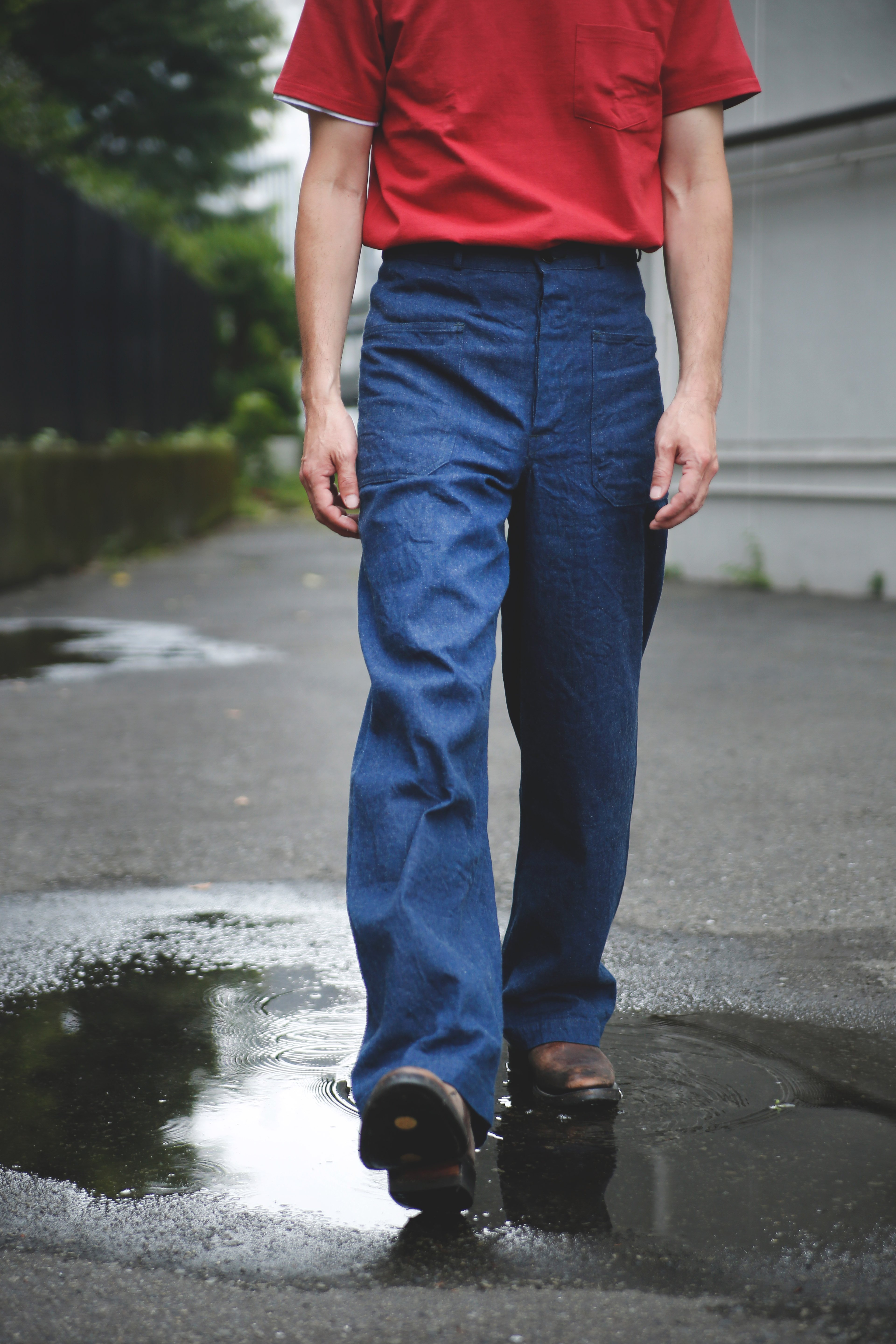 祝開店！大放出セール開催中 40s usnavy trouthers dungaree デニム