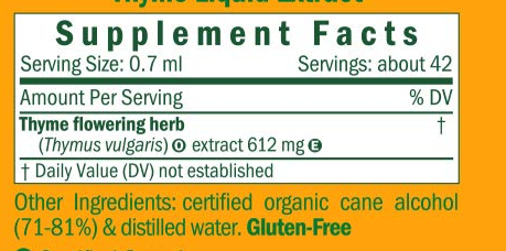 Simply Organic Whole Thyme Leaf, Certified Organic | 0.78 oz | Thymus  vulgaris L.
