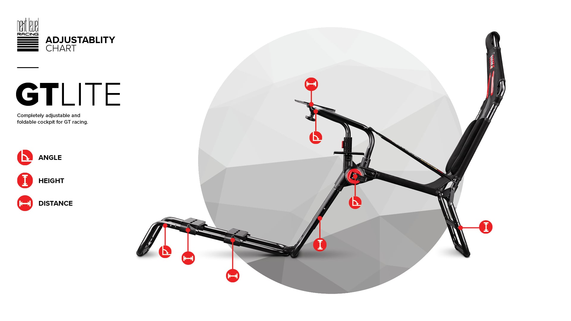 GTLite Portable Racing Simulator Cockpit by Next Level Racing