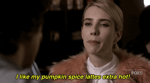 Emma Roberts love pumpkin spice latte